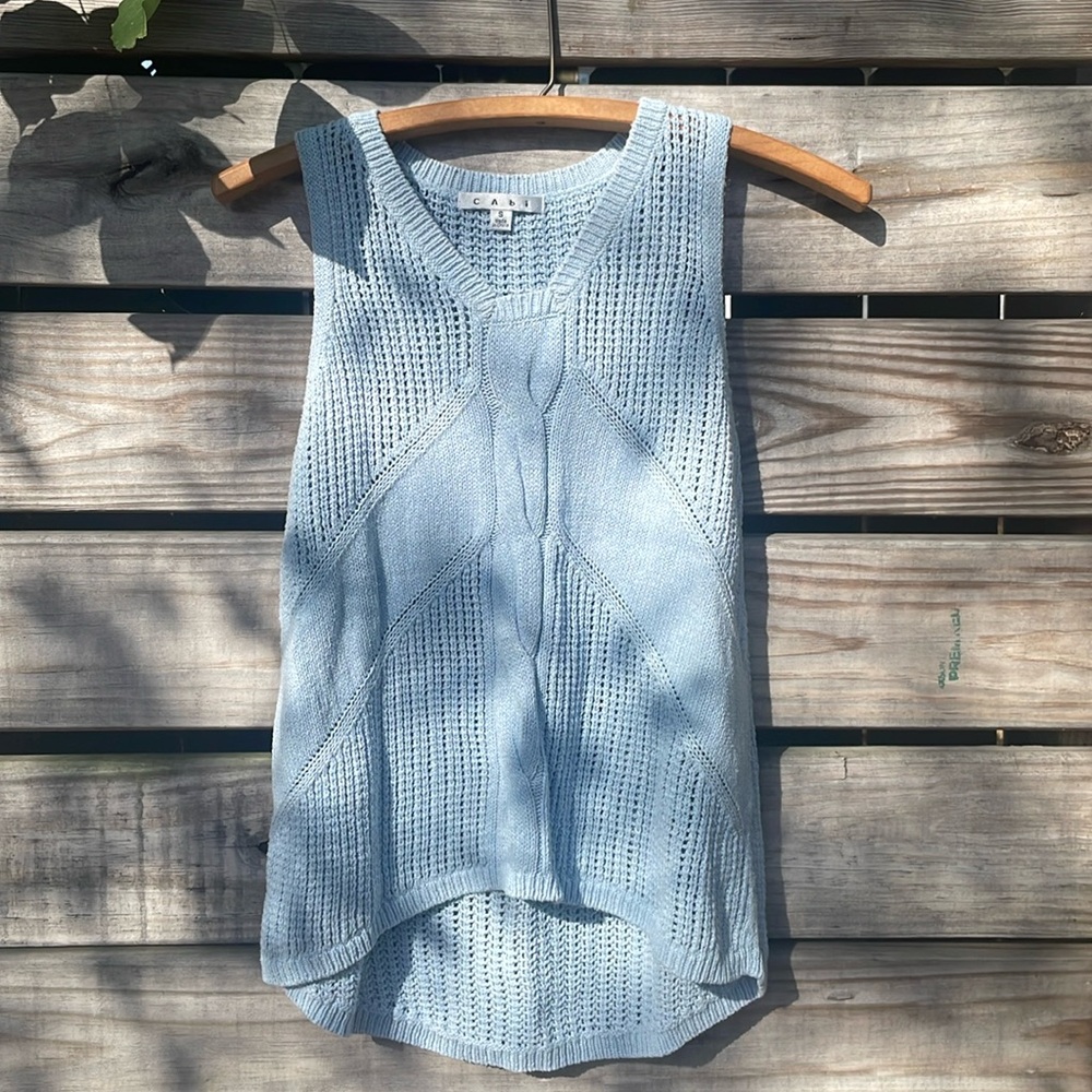 CAbi sleeveless sweater - size small